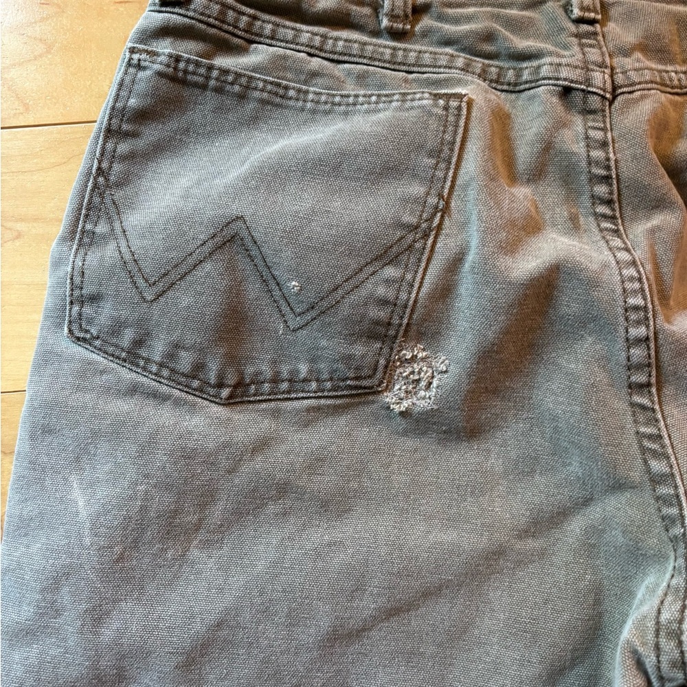 WRANGLER double knee rugged double knee carpenter pants. Distressed men’s 34x34 - Picture 7 of 10